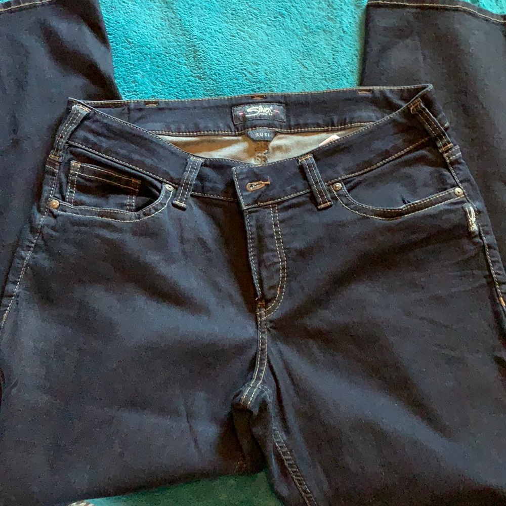 Silver Suki 5 pocket dark wash jeans